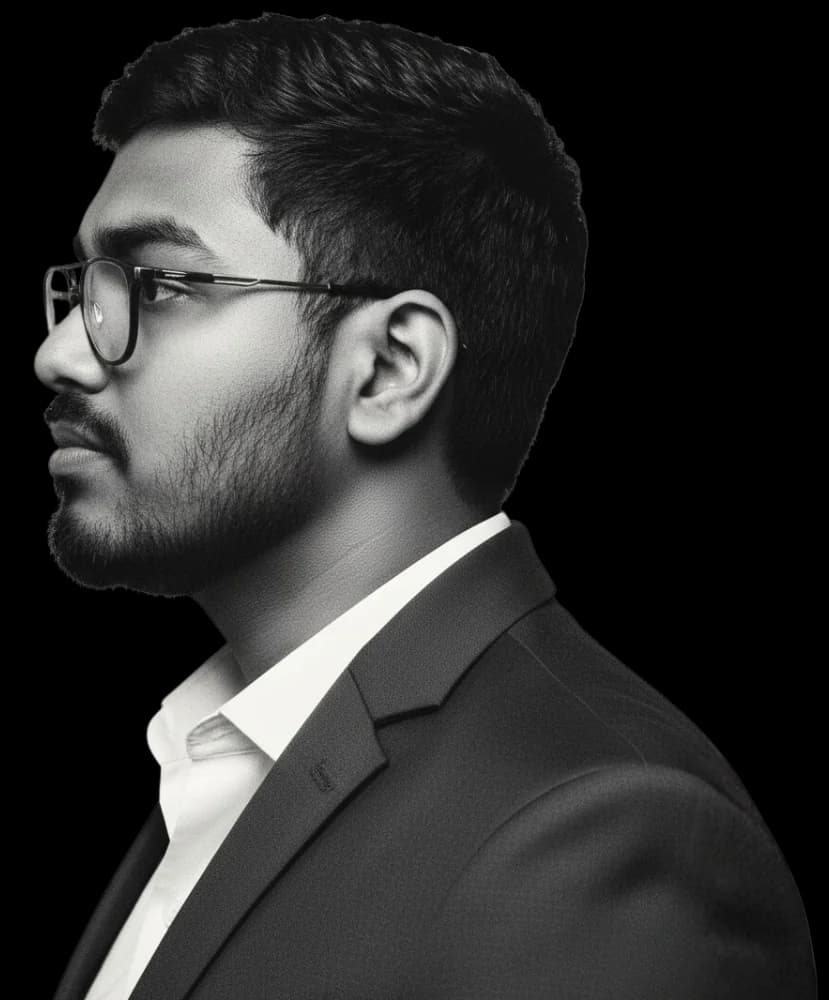 Illustration of Akkil M G, full stack software developer